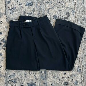 Black Hollister Low-Rise Livvy Wide Leg Trouser Pants
